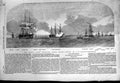 Old Antique Print 1854 Baltic Ships Winga Edinburgh Wellington Valorous 19th