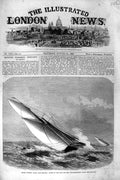 Old Antique Print 1869 Royal Victoria Yacht Club Regatta Vice-Commodore 19th
