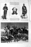 Original Old Antique Print 1881 Roxburgh Siers Macdonalds Forfar Aberdeenshire