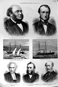 Original Old Antique Print 1875 Russel Scotsman Lemoinne Sinclair Young Munster