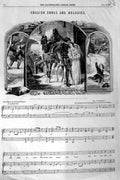 Original Old Antique Print 1856 Sheet Music The Dangers English Song Melody