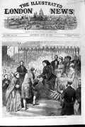 Original Old Antique Print 1870 Majesty Queen Prince Consort Windsor Home Park