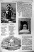 Old Antique Print 1852 African Ship Forerunner Tomb Philippe Irish Girl 19th