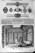 Old Antique Print 1863 Princess Dressing Room George'S Chapel Jewellery 19th
