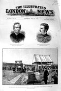 Original Old Antique Print 1887 Statue Prince Albert Windsor Scilla Saxe-Coburg