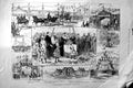 Original Old Antique Print 1882 Princess Christian Eastbourne Arch Upton-Road
