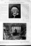 Original Old Antique Print 1897 Portrait Man Hansen Art Blacksmith Shop Gordon