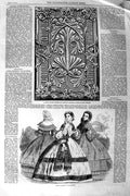 Old Antique Print 1860 Book Cover Martin'S Ceramic Papier-Mache Fashion 19th