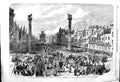 Original Old Antique Print 1864 Bicentenary Festival Royal Academy Antwerp 19th