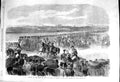 Original Old Antique Print 1864 Review Champ De Mars Paris King Consort Spain