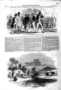 Original Old Antique Print 1846 Kaffir War Malay Cape Town Volunteer Siers 19th