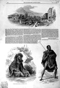 Old Antique Print 1846 Geneva Bergue Kaffir Weather Doctor Letter Carrier 19th