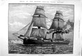 Old Antique Print 1887 Ship Queen Jubilee Naval Review H.M.S Imperieuse 19th