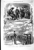 Original Old Antique Print 1859 Navy H.M.S Training Ship Britannia Portsmouth