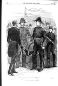 Old Antique Print 1856 New Naval Uniforms War Captain Admiral Midshipman 19th