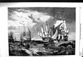 Old Antique Print 1860 Spithead Boat'S Crew Recovering Anchor War Ships 19th