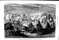 Original Old Antique Print 1856 Gun Room Midshipmen Mess Breakfast Ship Caesar