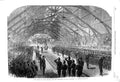 Original Old Antique Print 1866 Prince Wales Drill-Shed Siers Volunteer Norwich