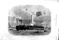 Old Antique Print 1871 Floating Twin Screw Ship Iron-Clad Monitor Glatton 19th