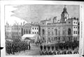 Original Old Antique Print 1852 Horse Guards Marshalling Procession Siers 19th