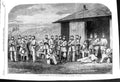 Old Antique Print 1863 Battalion Twenty Middlesex Rifle Volunteers Army 19th