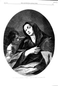 Old Antique Print 1868 Portrait St. Teresa Alonzo Cano Leeds Exhibition 19th