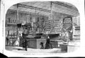 Original Old Antique Print 1862 Exhibition Admiralty Department Naval Court