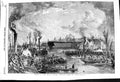 Original Old Antique Print 185 Launch Royal Albert War Ship River Thames Boats