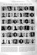 Old Antique Print 1915 War Officers Sharpe Anderson Sawers Cooper Knight 20th