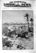 Original Old Antique Print 1881 Cavalry Siers Reconnaissance Suakin War Horses