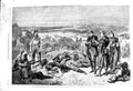 Original Old Antique Print 1862 Sebastopol War Dead Siers Battle Bellange Art