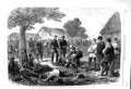 Original Old Antique Print 1866 War Crown Prince Prussia Battle Sadowa Siers