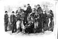 Original Old Antique Print 1866 War Costumes Offcers Siers Italian Army 19th