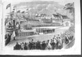 Original Old Antique Print 1860 Prince Wales St. John Brunswick Siers Victorian