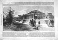 Old Antique Print 1867 Winter Garden Temperate House Botanic Gardens Kew 19th