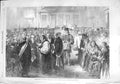Old Antique Print 1867 Almsgiving Maundy Thursday Chapel Royal Whitehall 19th