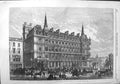 Old Antique Print 1867 City Terminus Hotel Railway Station Cannon Street 19th