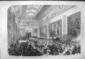 Original Old Antique Print 1867 Prince Wales Meeting South Kensington Museum