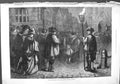 Original Old Antique Print 1875 Midnight Mass Sixteenth Century France Fine Art