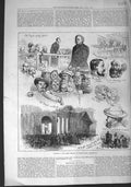 Old Antique Print 1875 Great Meeting Bingley Hall Birmingham Mayor Bright 19th