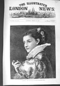 Original Old Antique Print 1875 Portrait Giacometta Lady Woman 19th
