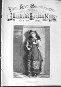 Original Old Antique Print 1875 Portrait Good Catholic Little Girl Victorian