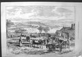 Old Antique Print 1875 Church Churchyard St. Mary'S Scilly Isles Schiller 19th