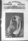 Original Old Antique Print 1875 Carl Haag Fine Art Portrait An Askenazim Man