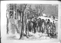 Original Old Antique Print 1864 Carol Singing Yorkshire England Children Winter