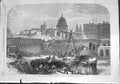 Antique Old Print *3132 1864 Works Metropolitan Extension Railway Smithfield