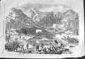 Original Old Antique Print 1864 War Japan Naval Brigade Marines Simonosaki 19th