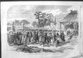 Original Old Antique Print 1864 Japanese War Siers Marching Music Drum 19th