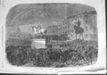 Old Antique Print 1864 America President M'Clellan Union Square New York 19th