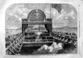 Old Antique Print 1860 Prince Wales Victoria Bridge St. Lawrence Canada 19th